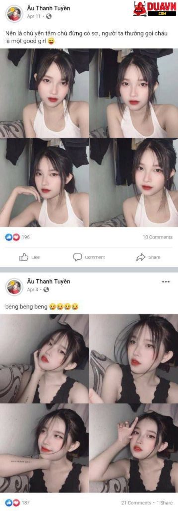 Âu Thanh Tuyền – Gái mới lớn lộ ảnh nude
