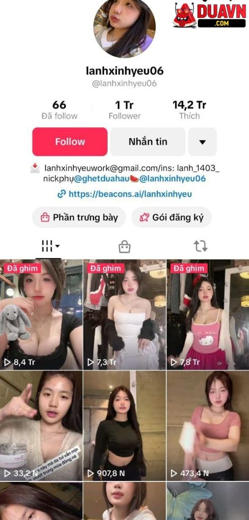 lanhxinhyeu06 – Hot tiktoker lộ clip địt nhau với bạn trai
