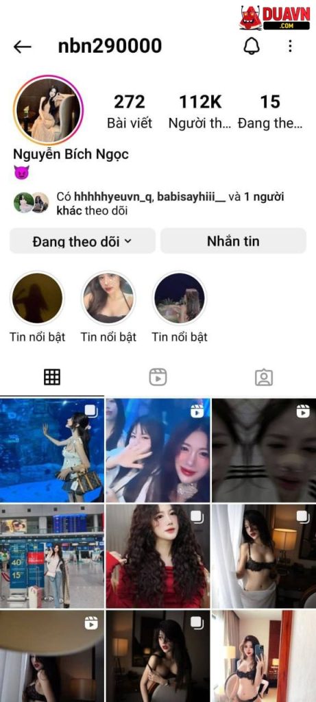 Nguyễn Bích Ngọc – nbn290000 – Hot IG lộ clip show hàng và bú cu bạn trai