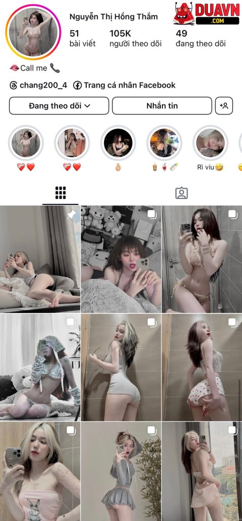 Nguyễn Thị Hồng Thắm – Em gái cực xinh lộ clip chat sex với bạn trai