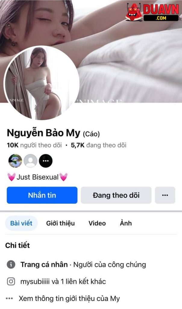 Nguyễn Bảo My – My Cáo – Em mẫu ảnh lộ ảnh nóng